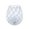 Hirota Glass Taisho Romantic Flower Bud Checkered Pattern KARA-4