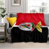 Ben Football Crest Printed Throws Blanket Soft Flannel Blankets for Couch Bed Gifts for Men Women Picnic blanket Christmas gifts