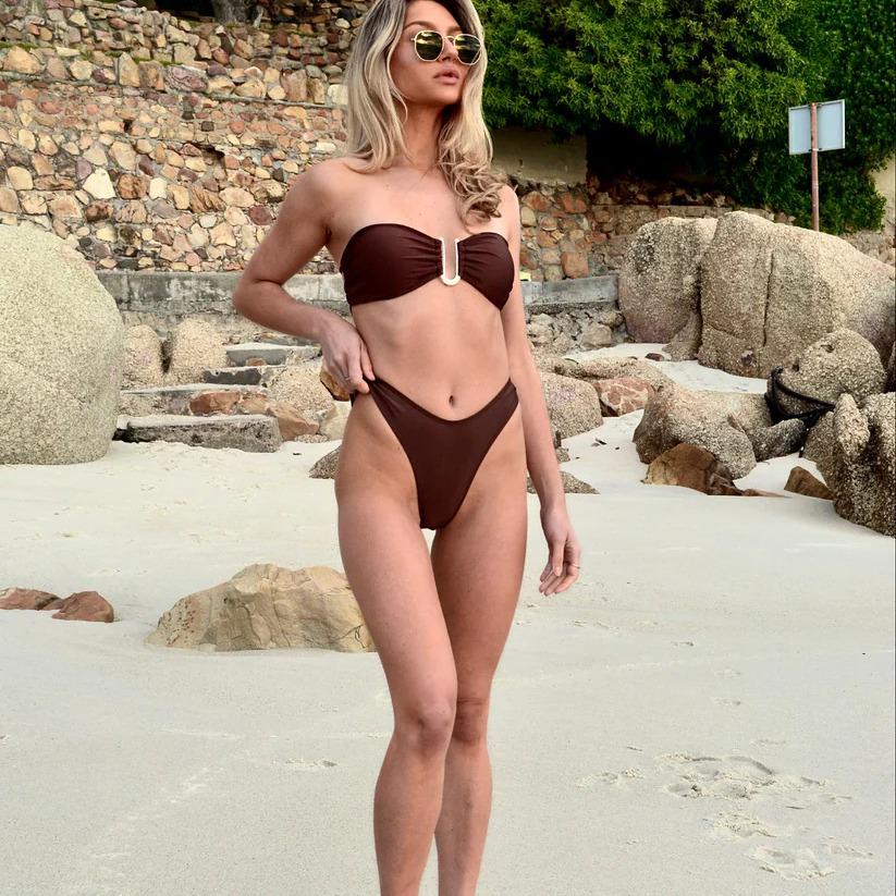 2024 Роскошное U-образное бикини пуш-ап для большой груди, раздельный дизайн, высококачественная европейская и американская ткань, в наличии.