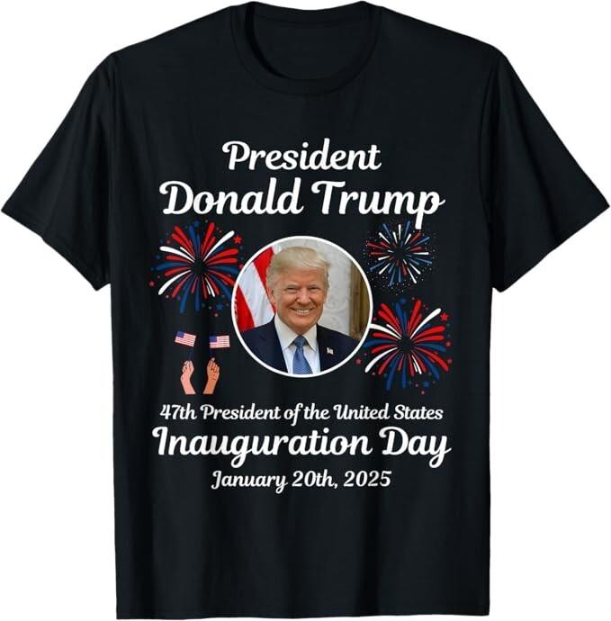 День инаугурации Дональда Трампа 2025 47-й Президент США Унисекс Футболка Унисекс Футболка