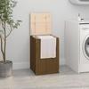 VidaXL Laundry Box Honey Brown 44x44x66 Cm Solid Pine Wood 823567