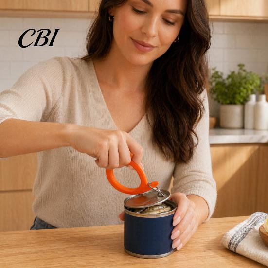 Cap Opener Manual Can Opener, Ergonomic Handle Jar Lid Tool, Easy Flexible Grip Bottle Remover, Resin Kitchen Gadget for Bottles Cans Non-slip