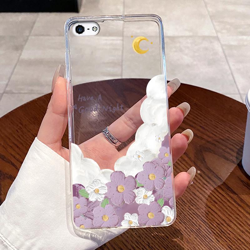 Чехол для iPhone 5 5s 4 4s Чехол Эстетичный Модный Милый Кот Астронавт Мягкий Силикон Задняя Крышка iP5 iP 4 Прозрачный Чехол для Телефона