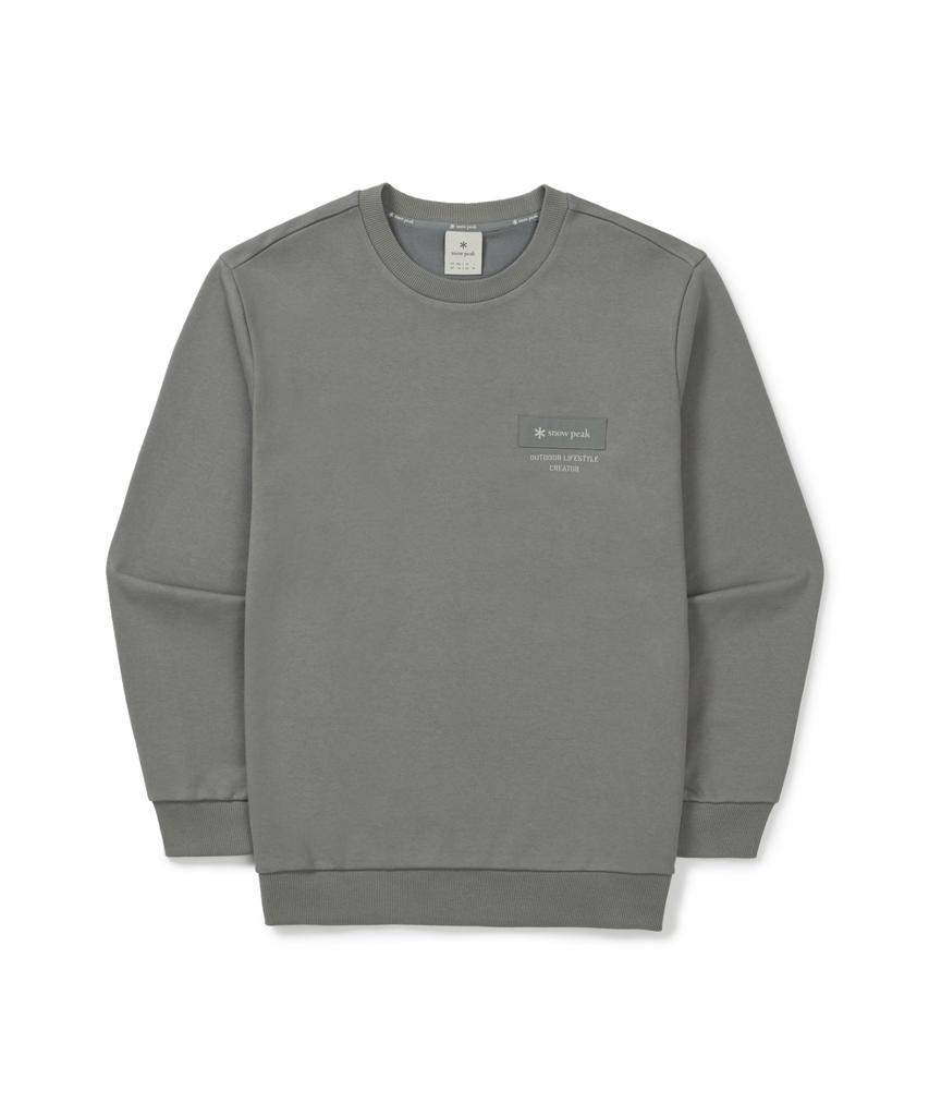 Свитшот SNOWPEAK APPAREL с вышитой нашивкой (S25Fmfht24) Темно-серый
