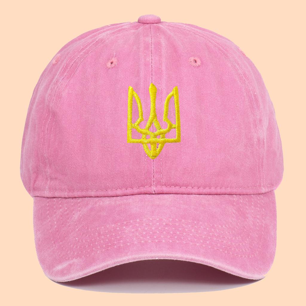 Ebay Украина Национальный герб Мужская бейсболка Козырек Защита от солнца Шляпа с национальным гербом Украины