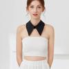Fashionable Detachable Collar for Woman Black/White Simple Chiffon Collar Woman's Clothing Accessories