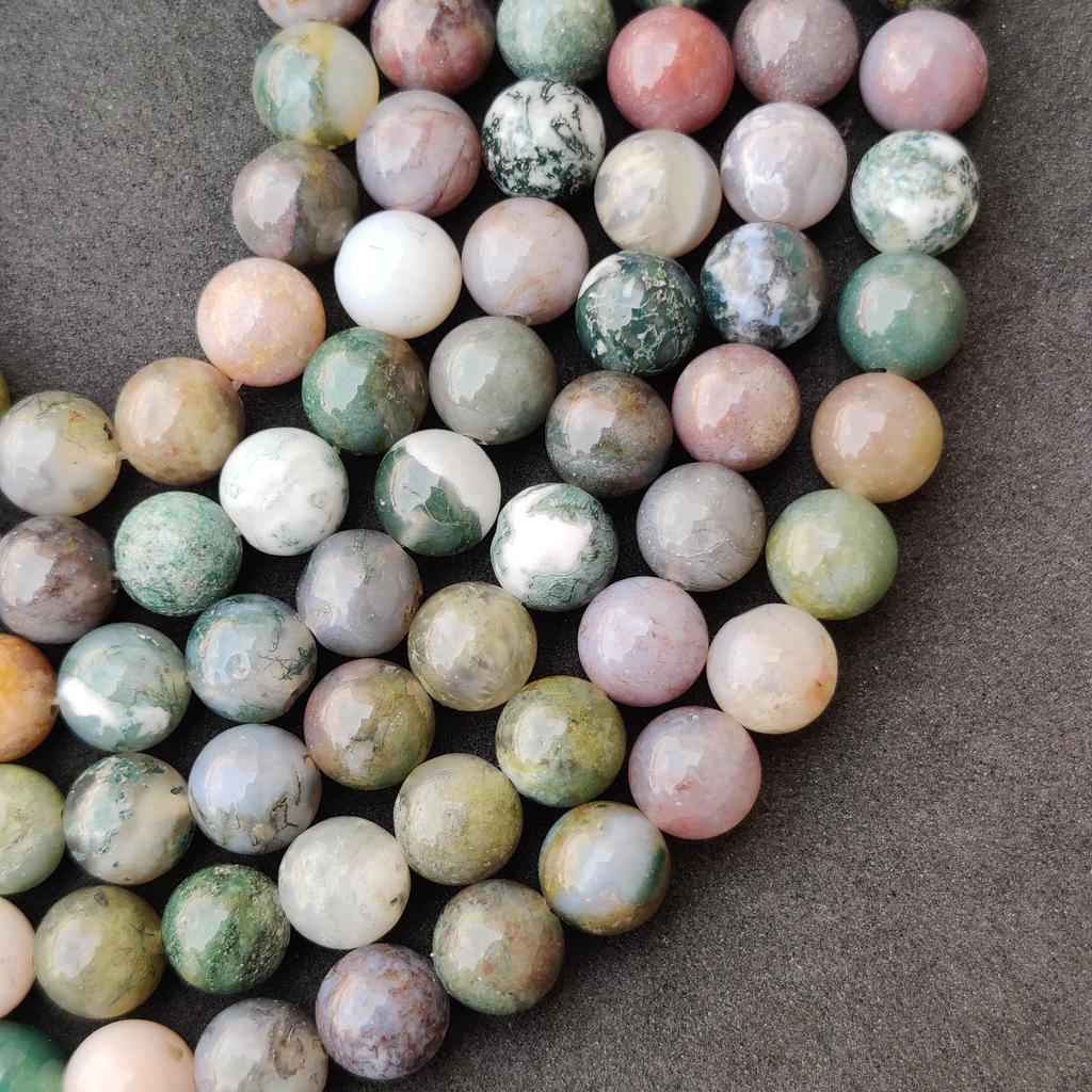 Бусины из индийского агата, настоящие бусины класса ААА, круглые свободные бусины из натурального драгоценного камня, бусины длиной 14–15 дюймов, бусины размером 6 мм, 8 мм, 10 мм.