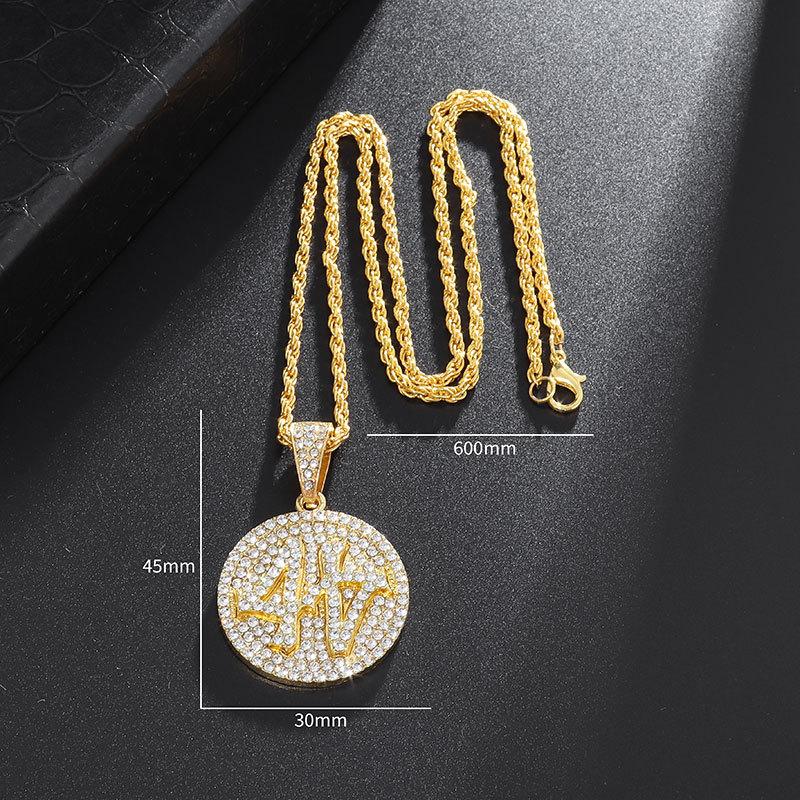 European and American New High Quality Solid Trendy Men's Hip-hop Pendant