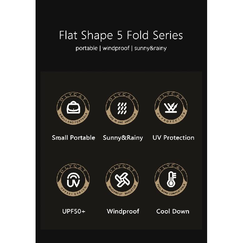 Olycat плоский милый мини-зонт для телефона для женщин, УФ-летние зонтики, портативный уличный карманный зонтик от солнца для
