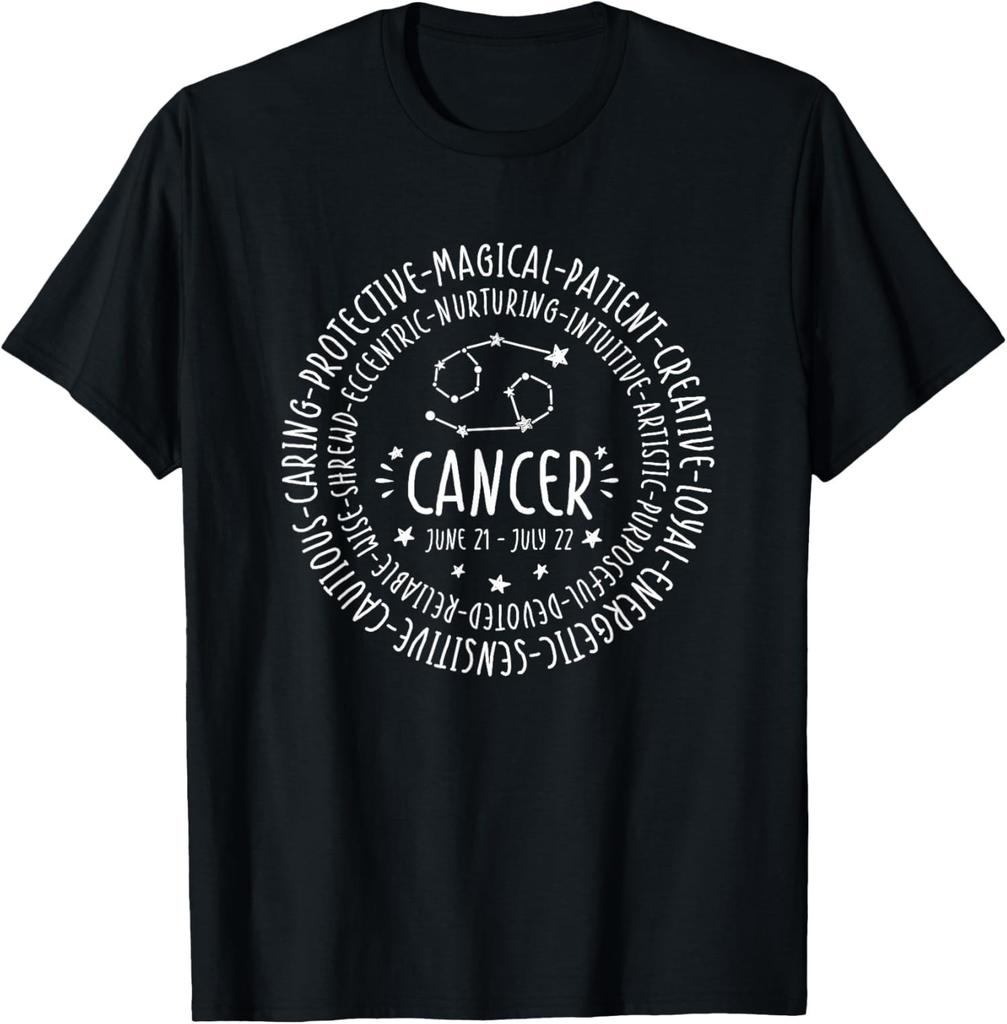 NEW! Cancer Zodiac - Cancer Personality Star Sign Tee - Made In Usa
