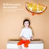 4 шт. Украшение лимона, апельсина, воздушный шар для детской вечеринки с ананасом и фруктами, алюминиевые пленочные шары