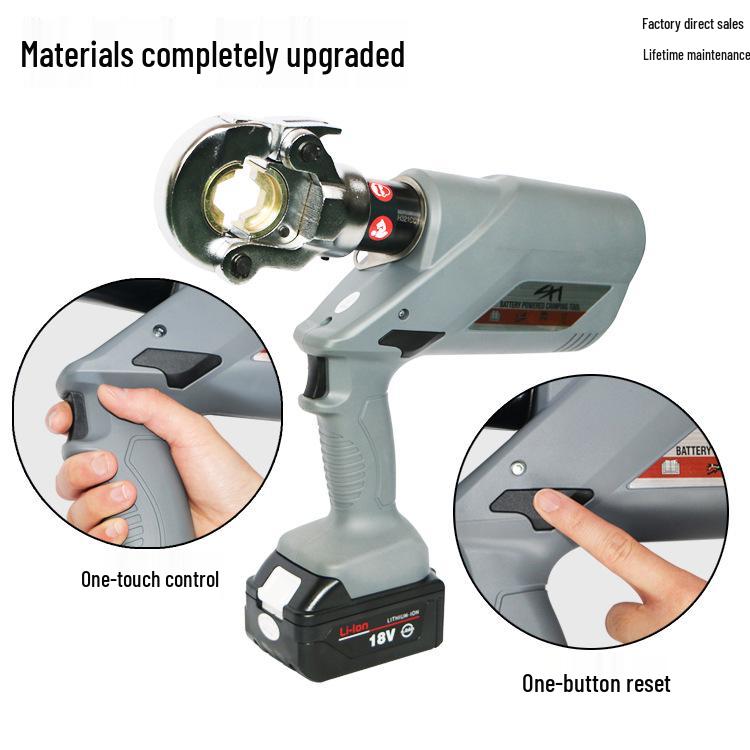 EZ-400 Rechargeable Hydraulic Electric Wire Crimping Tool and Cutter for 300 to H-type Connectors