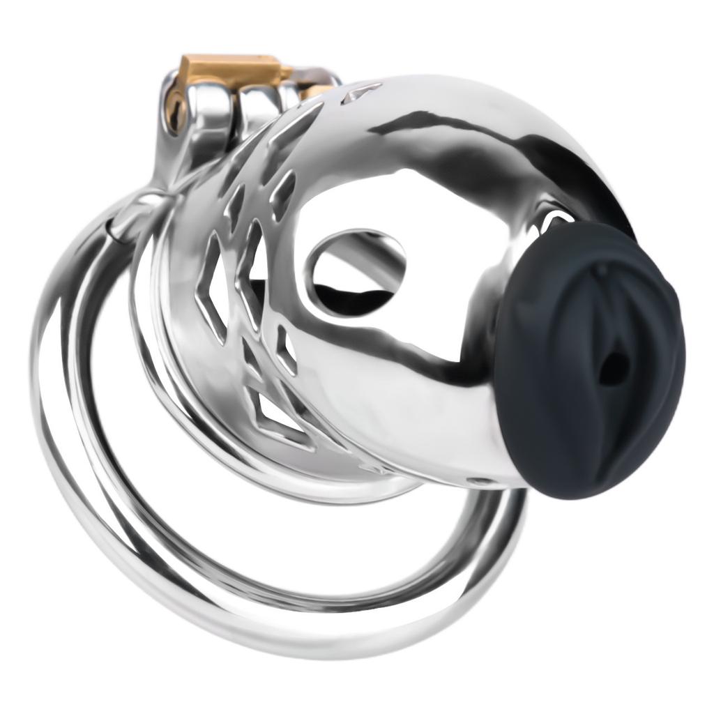 Замок целомудрия из нержавеющей стали, металлический замок целомудрия, клетка для пениса, целомудрие, гей-секс-игрушки, кольцо для члена, уретральное целомудрие, БДСМ