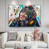 Modern Monkey Graffiti Art Canvas Paintings Street Art Canvas Posters And Prints Wall Art Animals Pictures Kids Room Wall Decor