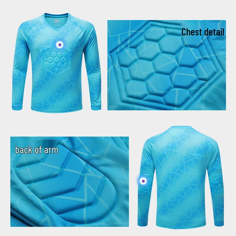 Мужская вратарская тренировочная и игровая футбольная форма с длинным рукавом