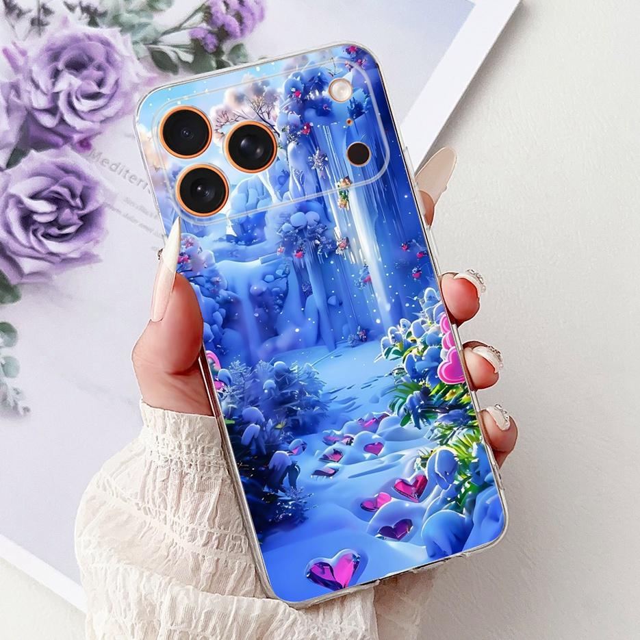 Для Apple iPhone 17 Pro Max Чехол iPhone17 Air Модный Расписной Чехол Мягкий Силиконовый Чехол Для iPhone 17 Air iPhone17 Pro Max Fundas