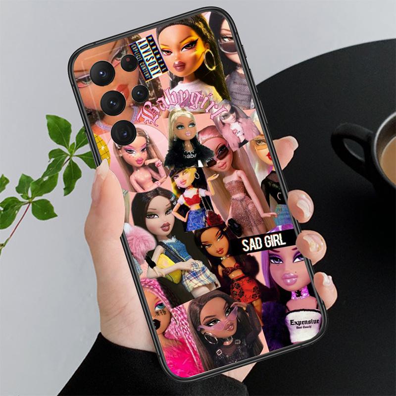 Милый чехол для телефона Bratz для Samsung Galaxy A55 A15 A54 A52 A33 A34 A35 A25 A05s A05 A22 A24 M34 M54 M23 M14