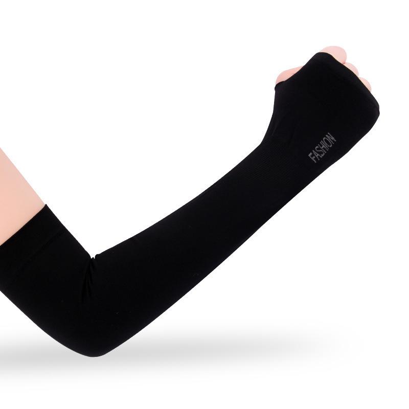 Unisex Ice Silk UV Protection Arm Sleeves for Summer Sports & Cycling