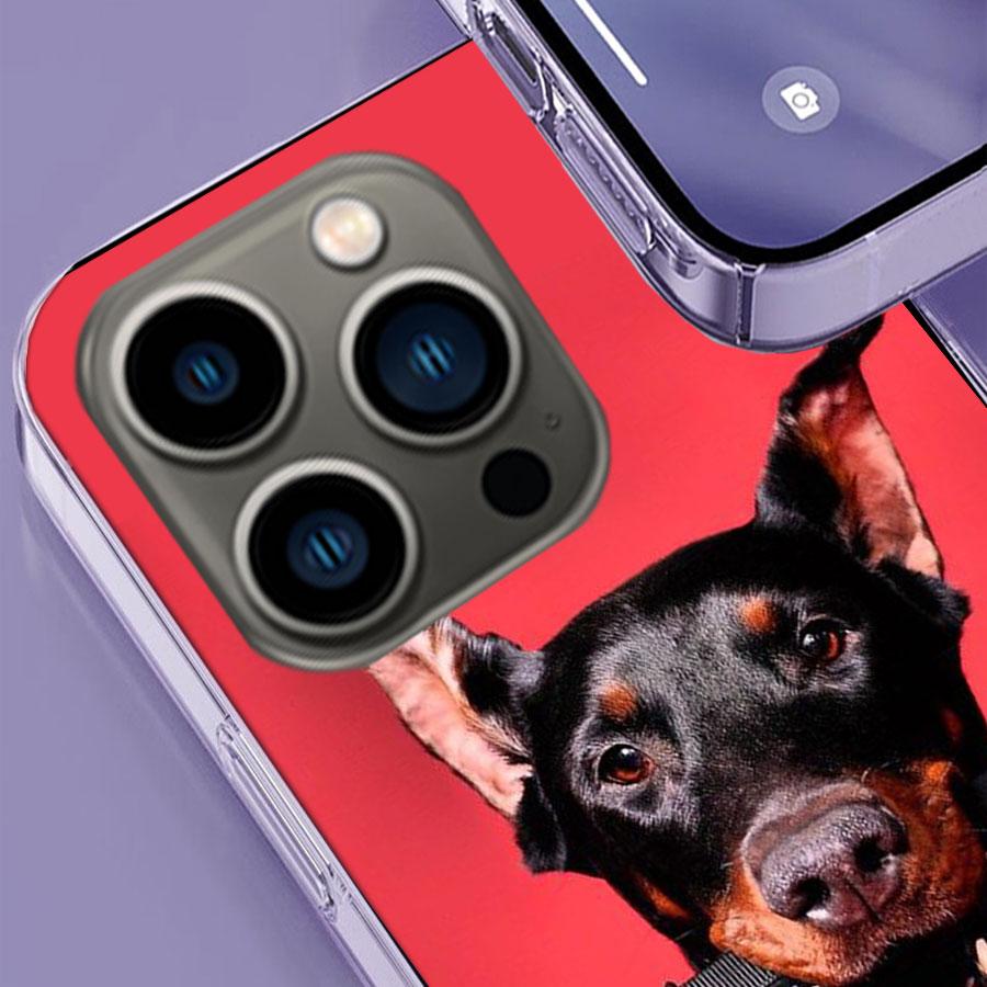 Животное Такса Доберман собака Чехол для телефона Для Apple Iphone 16E 16 17 Pro Max Air 15 Pro 14 Plus 12 13 Mini Чехол Милый Веселый
