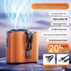 Portable Double Capacity Waist Fan for Outdoor and Camping - High Wind Power USB Rechargeable