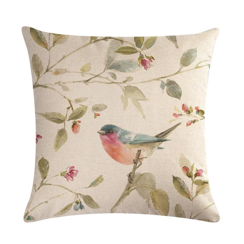 45x45 см птицы и цветы диван декоративная наволочка наволочка белье 45*45 декоративная подушка домашний декор наволочка