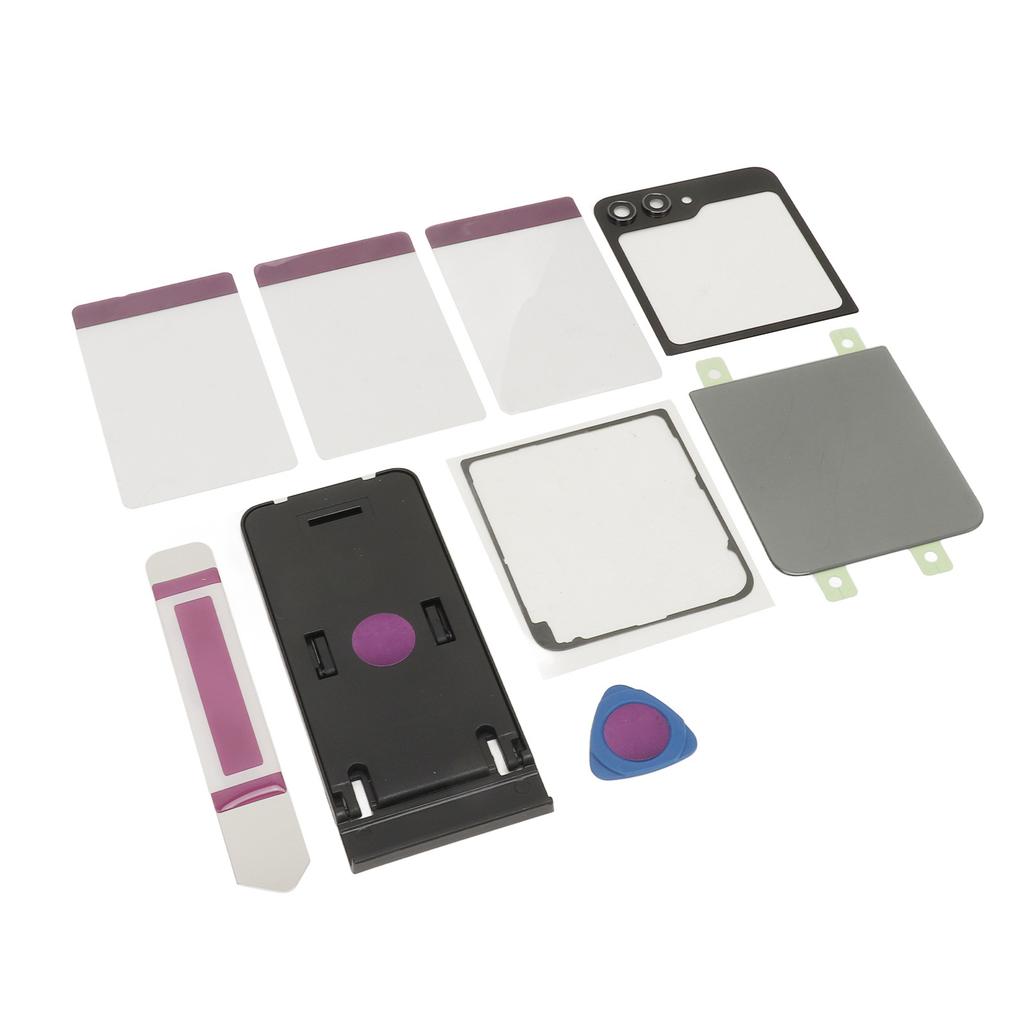 Замена заднего стекла Задняя крышка Стеклянный корпус Дверца с предварительно установленной лентой Объектив камеры Инструменты для Galaxy Z Flip 5 Z