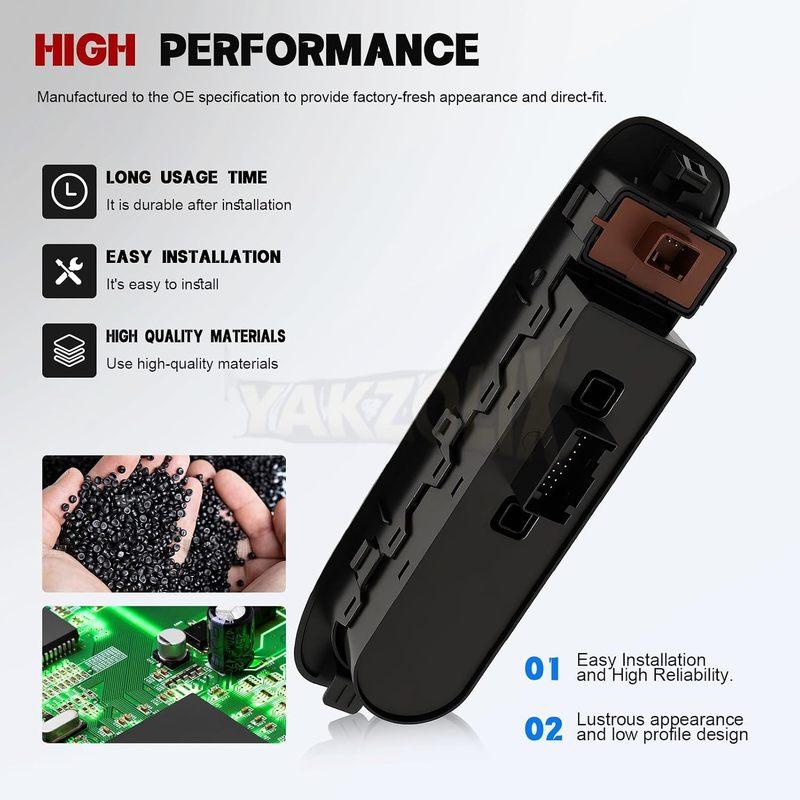 Left Hand Driver Side Power Window Mirror Control Switch for Jeep Compass 2017 2018    6BZ27LXHAA 735646457