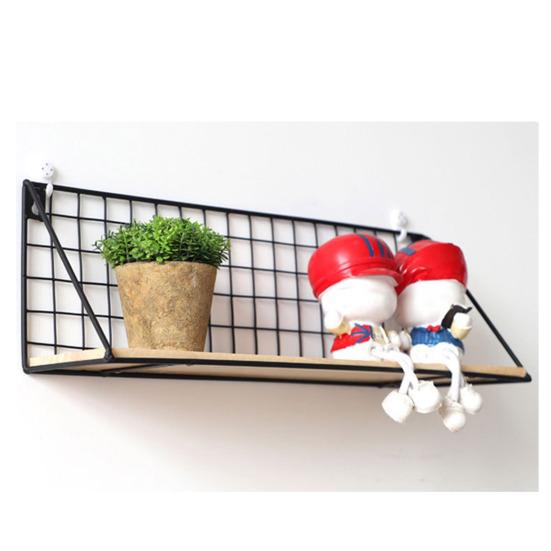 Креативная настенная полка, прочная железная конструкция, прочная несущая настенная корзина, стеллаж для хранения