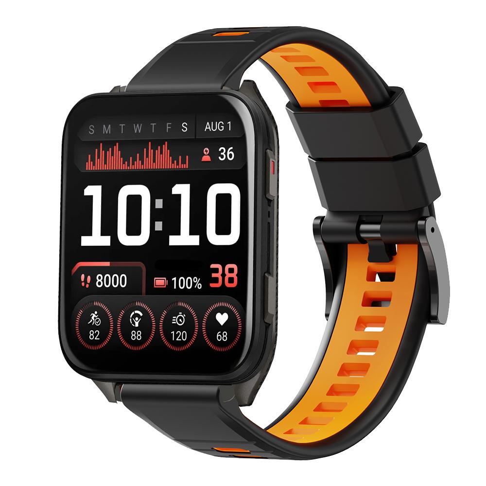 Спортивный двухцветный силиконовый ремешок 24 мм для Garmin Venu X1 Браслет для часов Garmin Venu X1 TicWatch Pro 5 Enduro