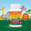 NaturesPlus, Источник жизни, Animal Parade, Витамин D3, без сахара, натуральная черная вишня, 12,5 мкг (500 МЕ), 90 таблеток в форме животных