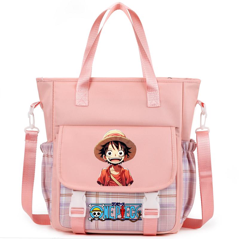 Аниме One Piece Дышащая компьютерная сумка женская сумка через плечо Милая сумка-мессенджер для подростков девочек и мальчиков школьная сумка женская повседневная моющаяся сумка