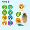 500Pcs/Roll Self-adhesive Kindergarten Stickers Animal Inspirational Stickers Reward Stickers