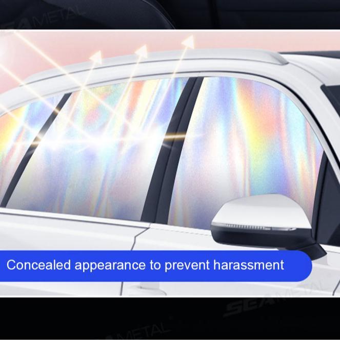 Магнитные солнцезащитные шторки EasyClip для автомобиля - Без клея, УФ-шторки для передних и задних окон | 98% УФ-блок, многоразовая складная шторка для внедорожника/седана