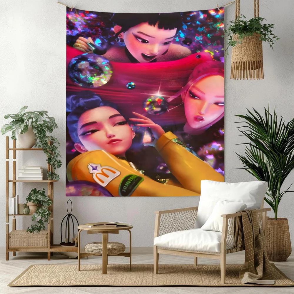 Kpop Handwoven Tapestry Cozy Warm Made For Reading Corner Living Room Bedroom Yearround Boho Decor Gift For New Home