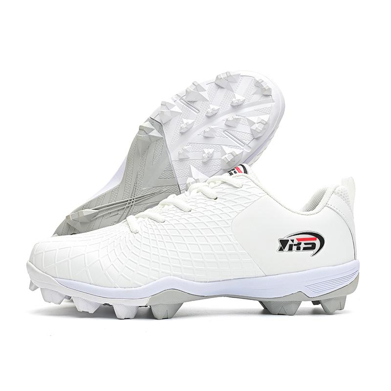Custom Baseball Cleats Breathable Textured Upper Spike Shoes Outdoor Sports Training Softball Footwear
