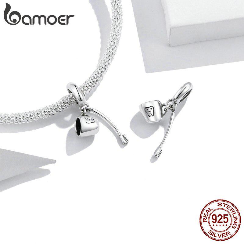 Bamoer, натуральное серебро 925 пробы, винтажные лозы, подвеска для оригинальных роскошных брендовых женских украшений «сделай сам», окисленное серебро