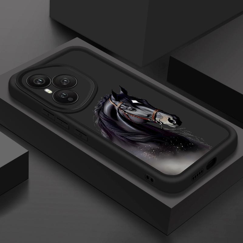 Креативный чехол для телефона с узором лошади для Honor 400 200 Pro Magic7 Lite X8c X9c Smart X6a X6b X6c Ударопрочный мягкий силиконовый чехол из ТПУ