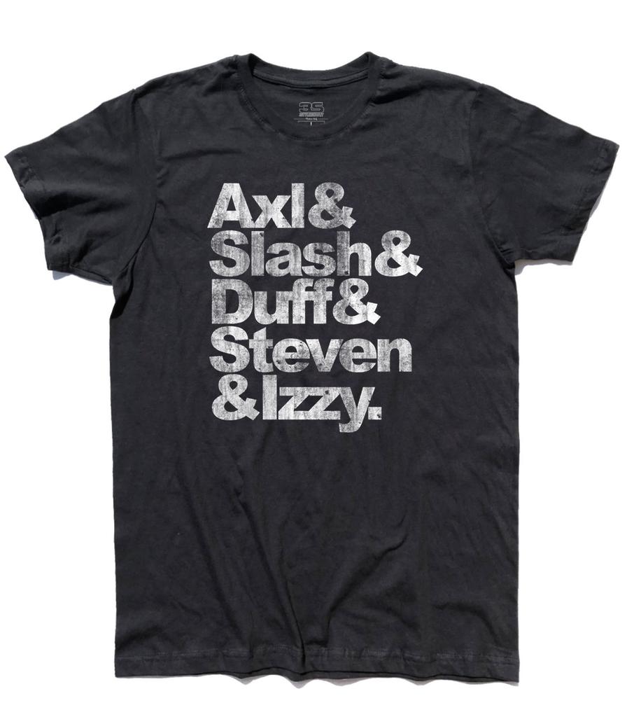 Мужская футболка Axl Slash Duff Steven & Izzy Антикварные имена Унисекс футболка