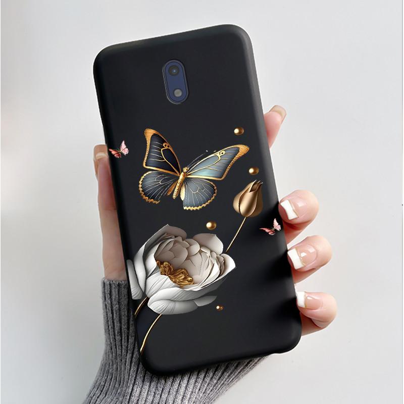 For Nokia 3 Case For Nokia 3.1 Phone Case Luxury Fashion Butterfly Flowers Soft Slim Black Silicone Back Cover for Nokia3 Casing