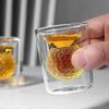 Golf Whiskey Glass, Golf Whiskey Glasses For Men, Golf Gifts For Mens Golfers, Whiskey Glass With Golf Ball Shape Embedded