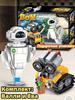 Robot designer Valli and Eva, gift wrapping