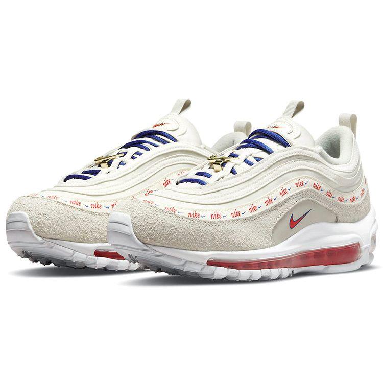 Nike Женские Air Max 97 SE First Use Светлая кость Университетский красный Глубокий королевский синий DC4013-001