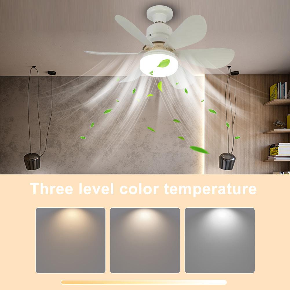 Потолочный вентилятор со светом Люстра Потолочный вентилятор с пультом дистанционного управления Бесшумный светодиодный вентилятор Таймер Внутренний потолочный вентилятор для дома офиса