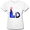 Женская футболка Kingdiny с логотипом LDShadowLady LD