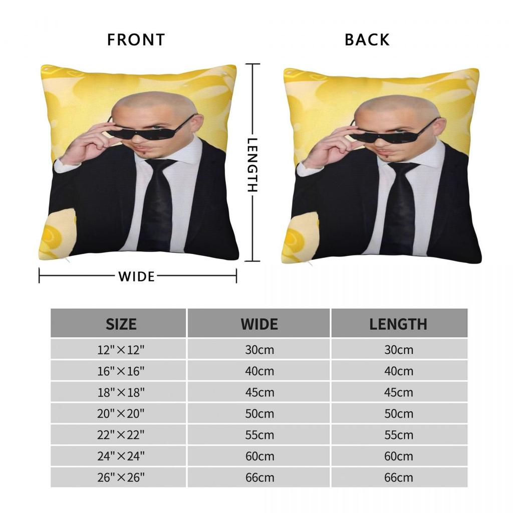 Pillow Cover Mr Worldwide Pitbull Graphic Cushion Cover Cute Funny Pillow Case For Wedding Party Home Decor Pillowcases
