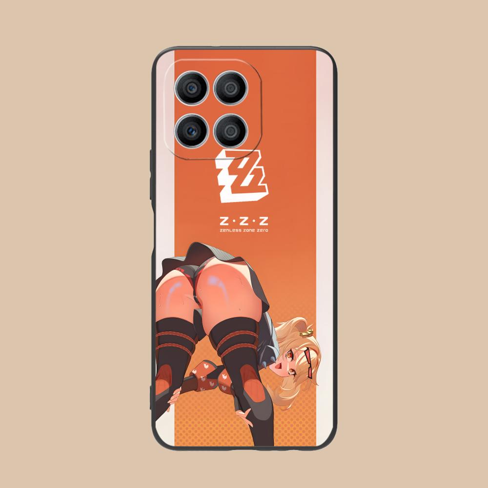 Чехол для телефона Zenless Zone Zero Burnice для Honor 90 80 70 60 50 30 20 10 9 8 7 Pro S SE Lite 5G Черный Красивый Смартфон Роскошный