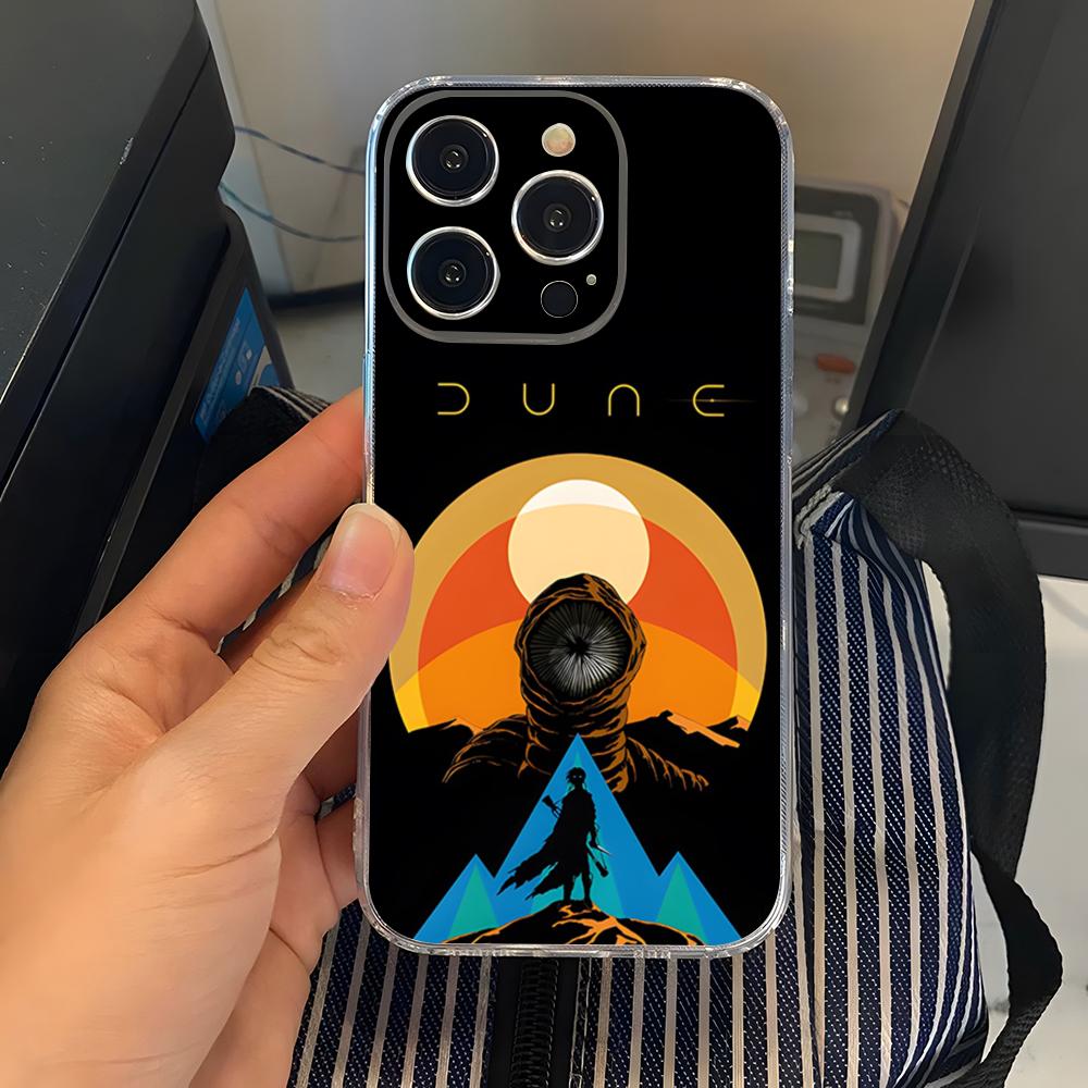 2024 Sci-fi Movie Dune Part 2 Phone Case Transparent For Iphone 15 17 Pro Max 16 14 Pro 11 12 Pro 13 X XR XS SE Back Cover