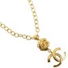 COCO Mark Necklace Vintage Plated Gold 146g Women Used