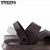 WTEMPO Мужские летние сандалии с толстой подошвой и мягкой подошвой, повседневные шлепанцы, нескользящие домашние тапочки, модная походная обувь, приморская уличная пляжная обувь