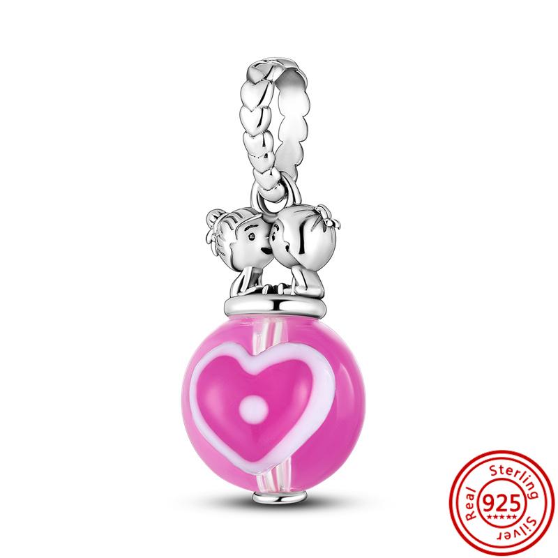 S925 Серебро Сияющие Звезды Орел Корабль Лодка Якорь Русалка Пара Милый Кулон Бусины Подходит Оригинальные Подвески Браслет Ювелирные Изделия